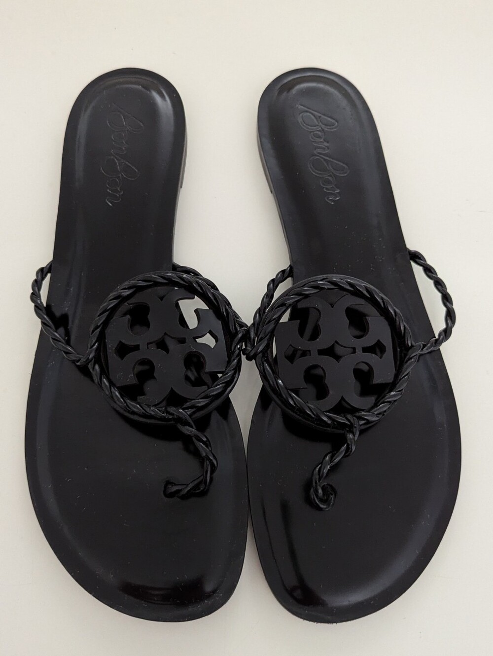 EUC! Tory Burch X Bonbon Miller Sandal In Black Size 10.5